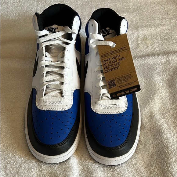 Nike court vision Blue and White Basketball Sneakers - Picture 1 of 6